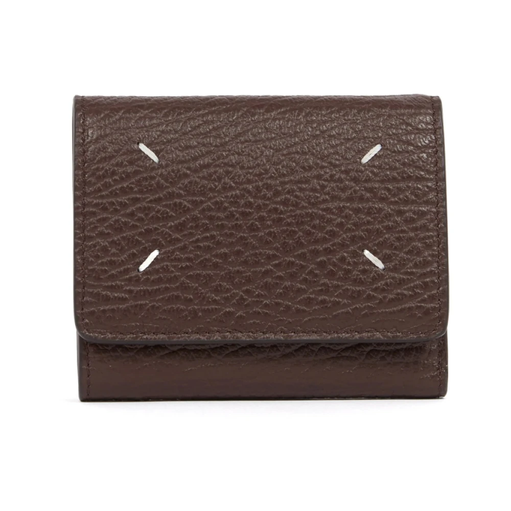 Maison Margiela Bruine Korrelige Portemonnees & Kaarthouders Brown Dames