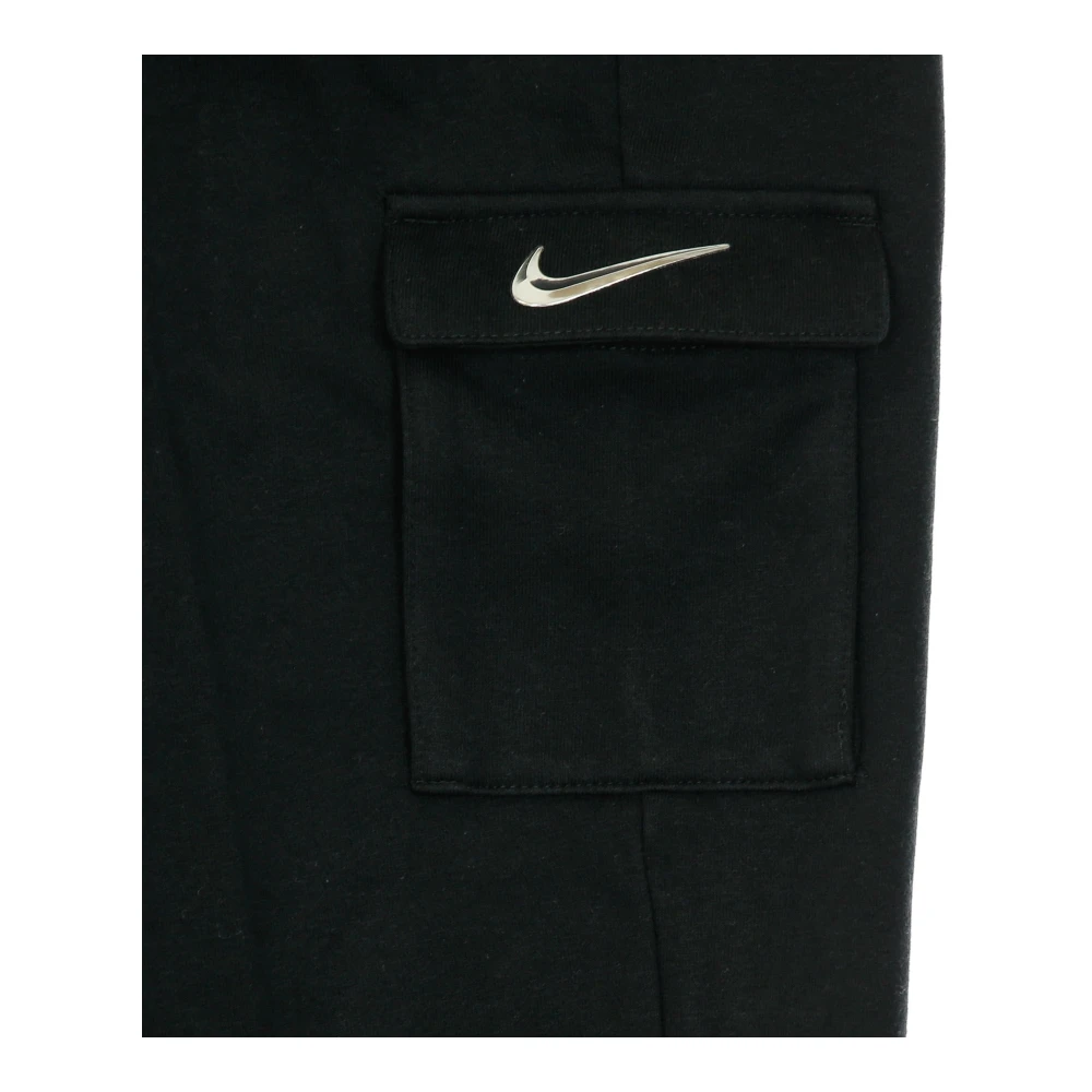 Nike Fleece Trainingsbroek met Swoosh Logo Black Dames