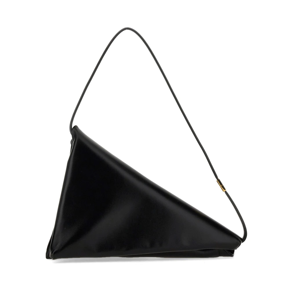 Marni Luxe Leren Prismatas Black Dames