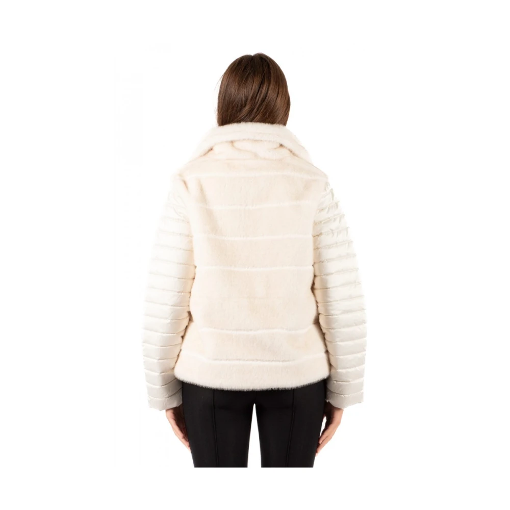 Luckylu Dames Blouson Jas White Dames