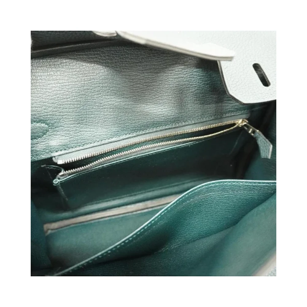Hermès Vintage Pre-owned Leather handbags Green Dames