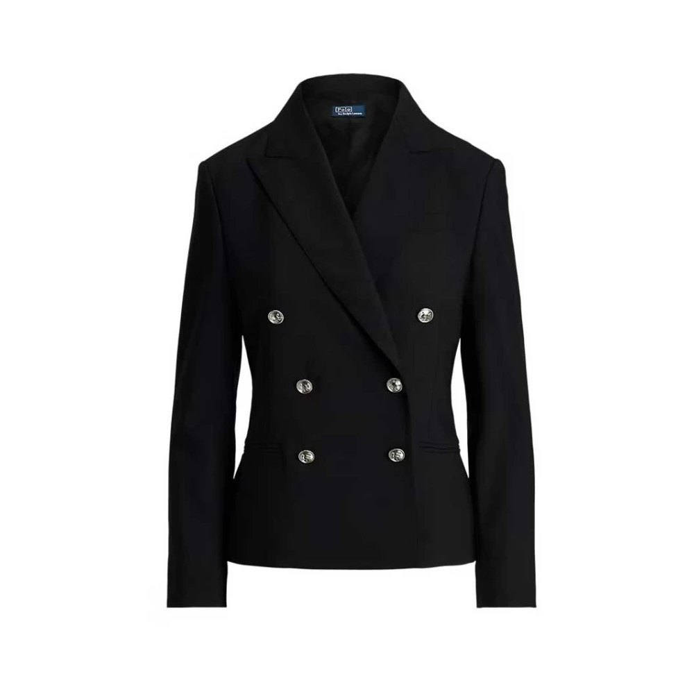 Polo Ralph Lauren Kvinno Svart Jackor Dam, Xs, Sako Skjorta