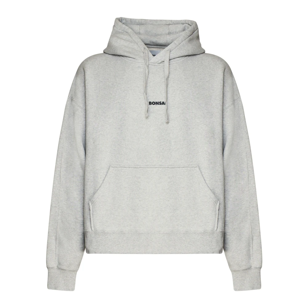 Bonsai Grijze Sweater met Logoprint Gray Heren