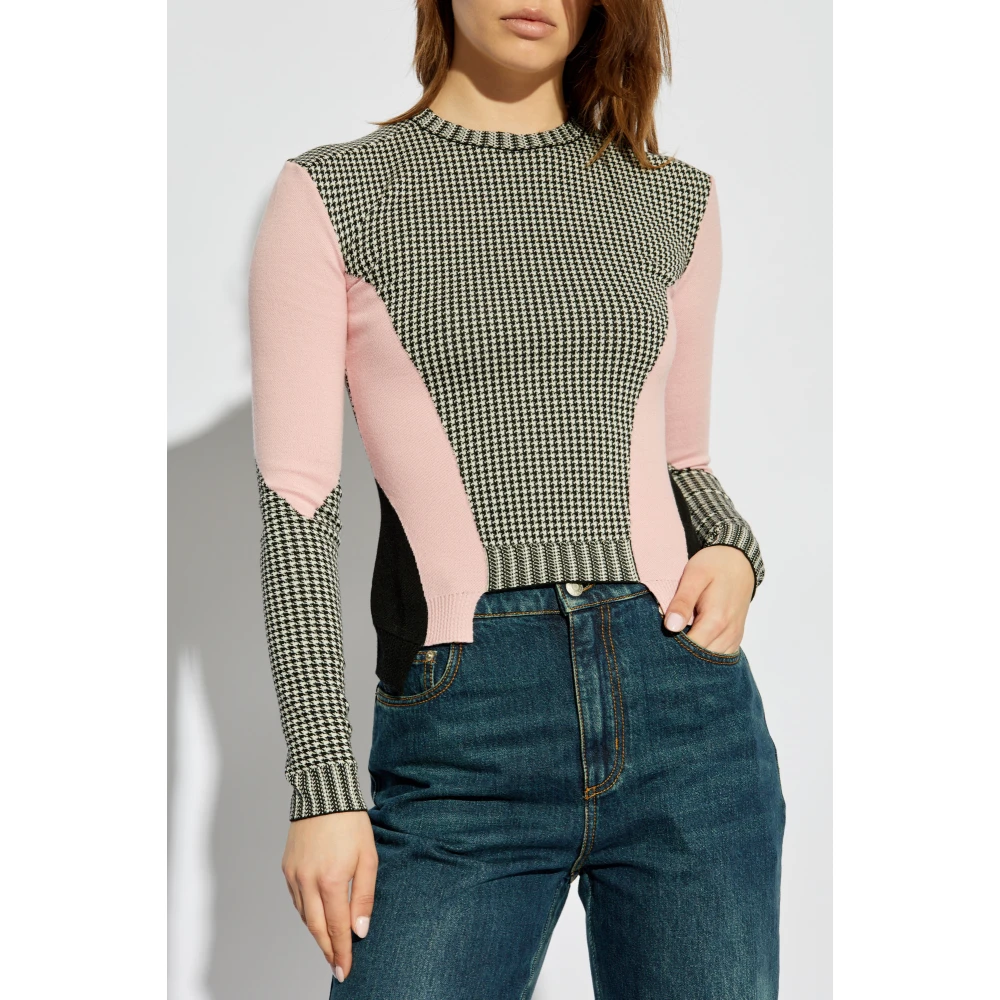 alexander mcqueen Gebreide trui met patroon Multicolor Dames