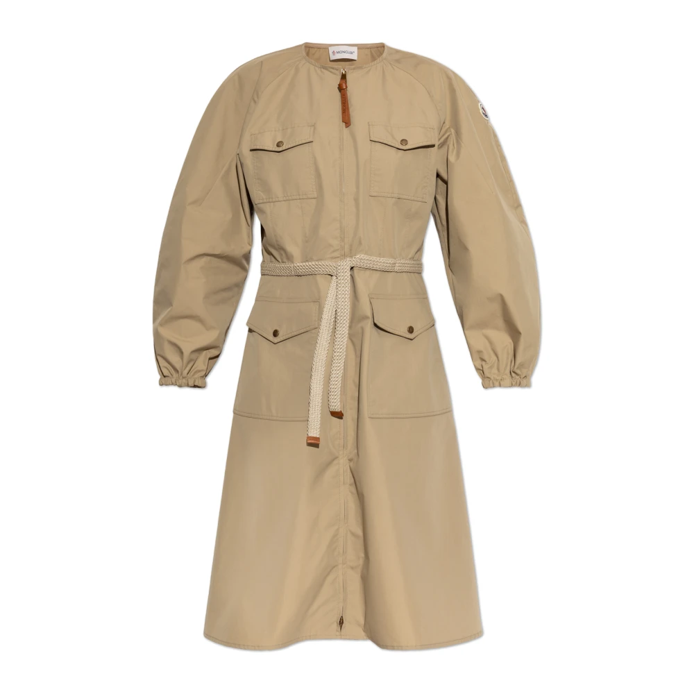 Moncler Donna Marrone - Abito Con Tasche - Dresses - 2XS