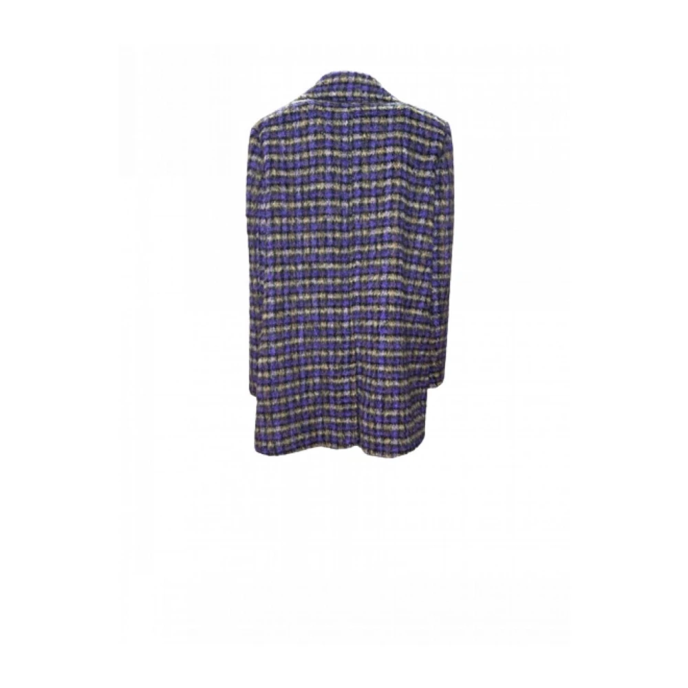 Alviero Martini 1a Classe Katoenen overjas trenchcoat paars patroon Multicolor Dames
