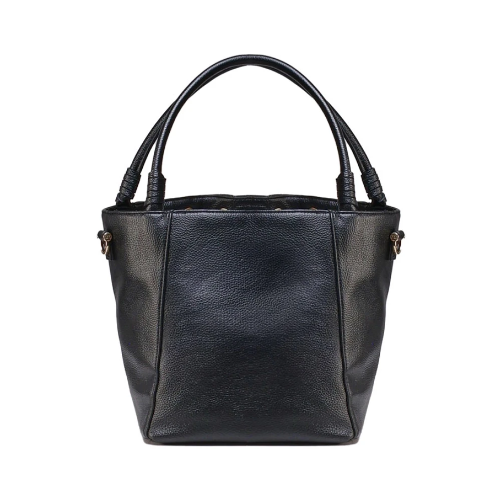 V73 Zwarte tassen met magnetische sluiting Black Dames