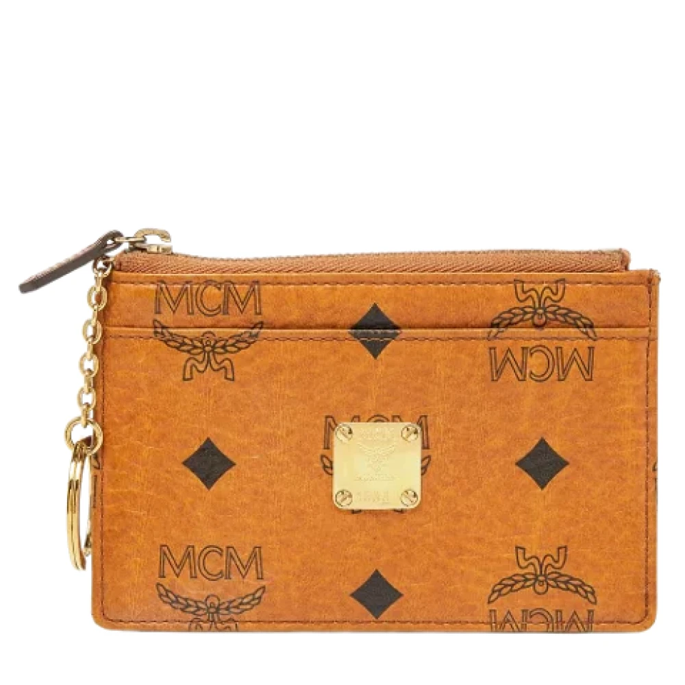 MCM Pre-owned Coated canvas wallets Brown Dames