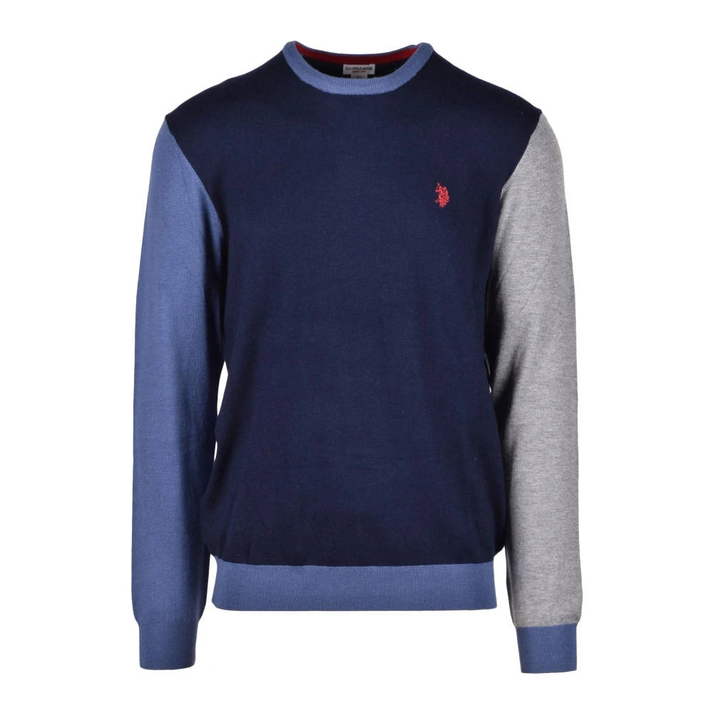 U.s. Polo Assn. Stijlvolle Gebreide Trui Blue Heren