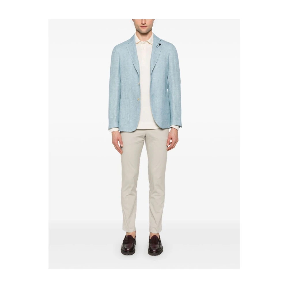 PT Torino Grijze Broek met Verborgen Sluiting Gray Heren