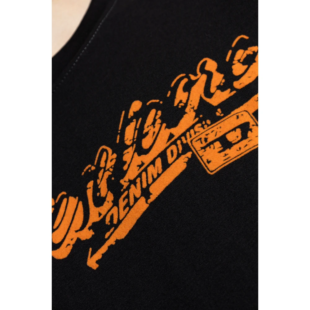 Diesel T-shirt T-Adjust-R7 Black Heren
