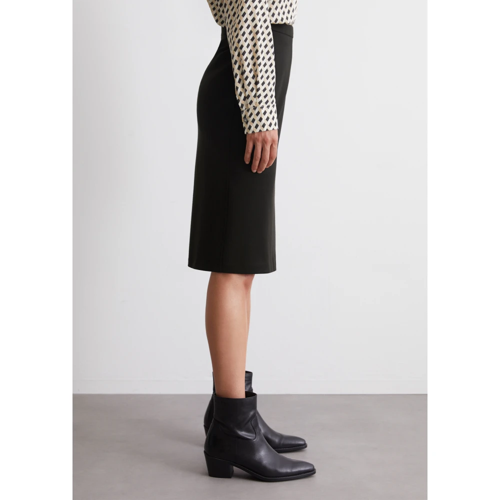 Marc O'Polo Interlock jersey rok gevormd Black Dames