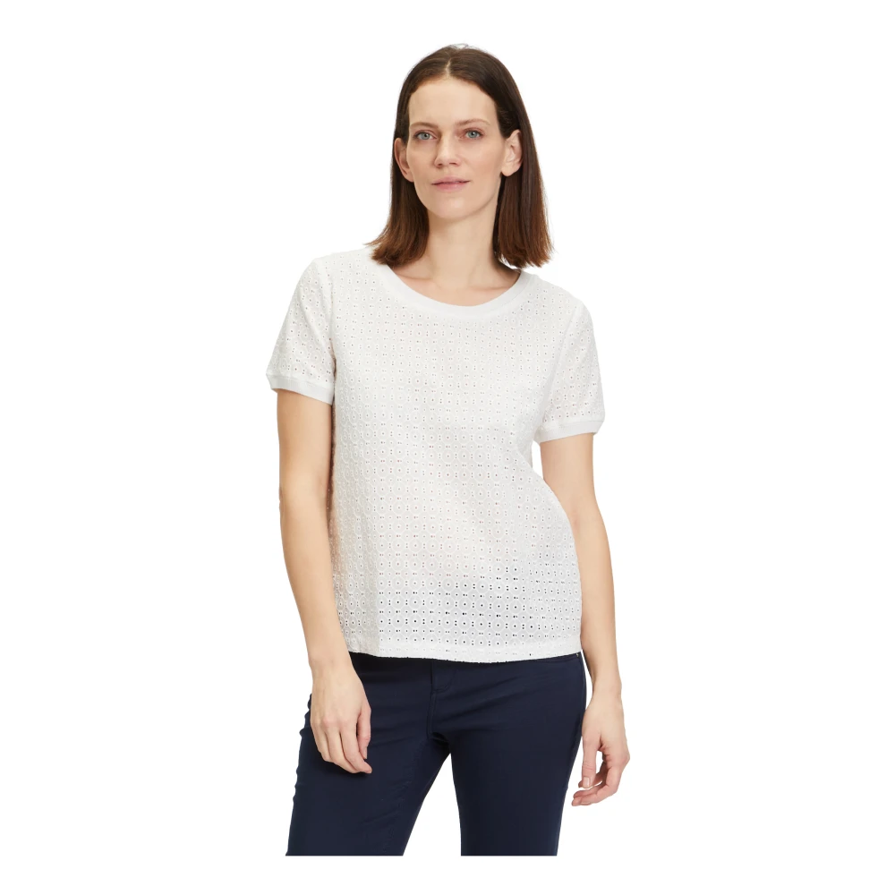 Betty & Co Kanten blouse shirt White Dames