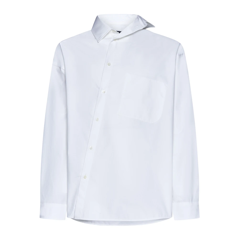 Jacquemus Klassieke Witte Poplin Overhemd White Heren