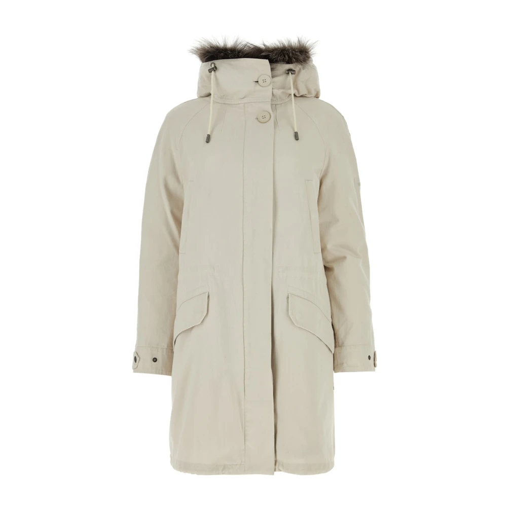 Yves Salomon Stijlvolle Winterjas Beige Dames