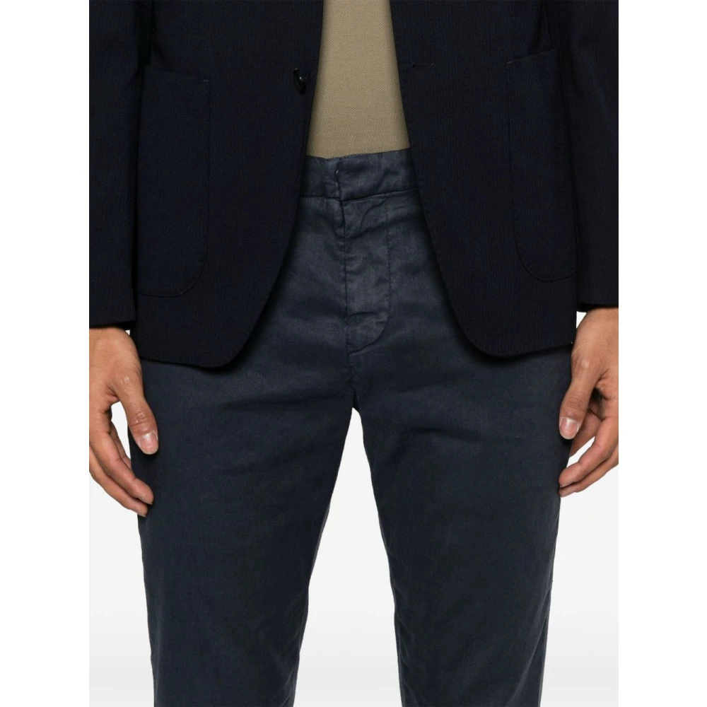 Dondup Blauwe Broek met Knoopsluiting Blue Heren