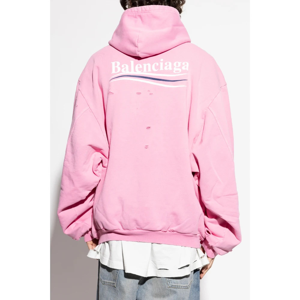 Balenciaga Hoodie Pink Heren