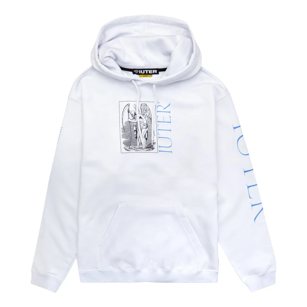 Iuter Witte Cruel World Hoodie White Heren