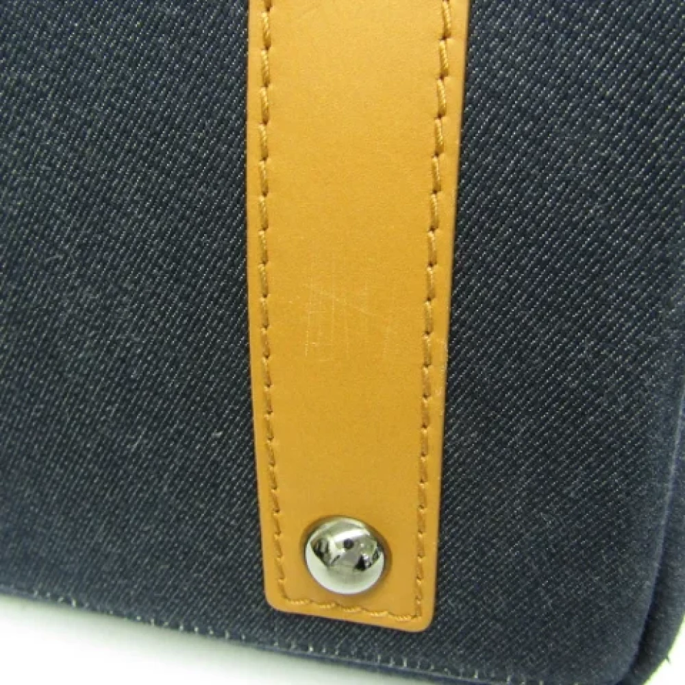 Chanel Vintage Pre-owned Leather chanel-bags Blue Dames