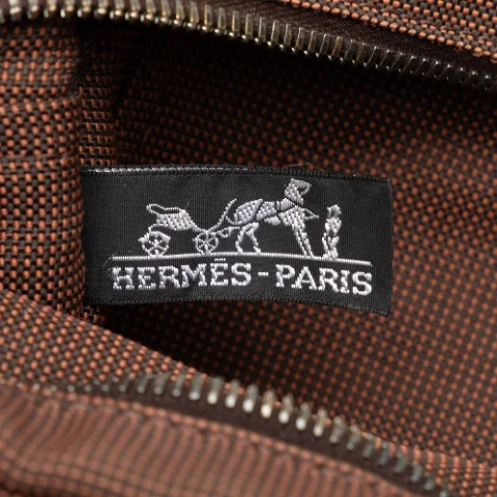 Hermès Vintage Pre-owned Canvas handbags Brown Dames