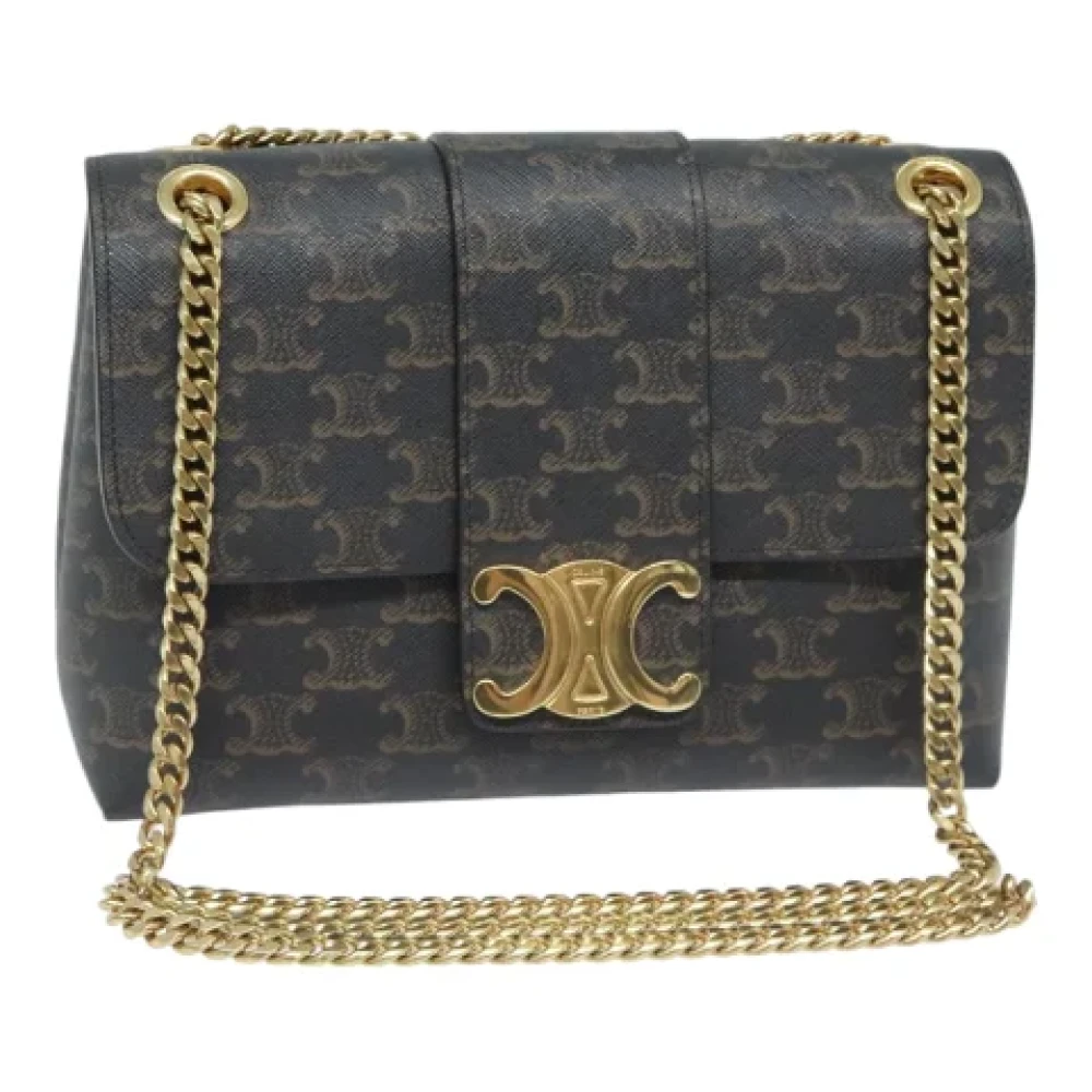 Celine Vintage Pre-owned Leather celine-bags Black Dames