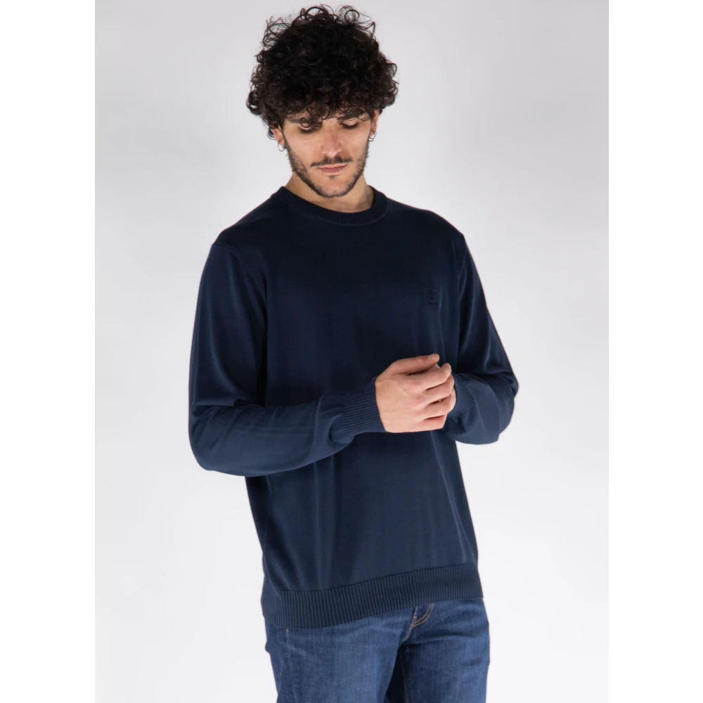 Timberland Katoenen Crewneck Sweater Blue Heren