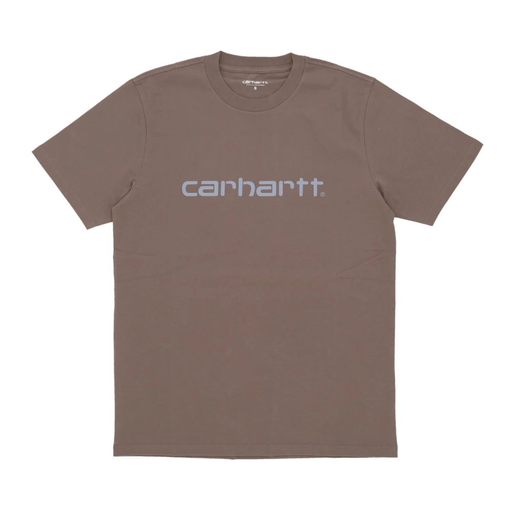 Carhartt WIP Script Tee Barista Mirror Streetwear T-Shirt Brown Heren