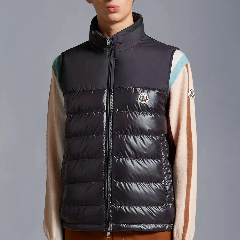 Moncler Vests Black Heren