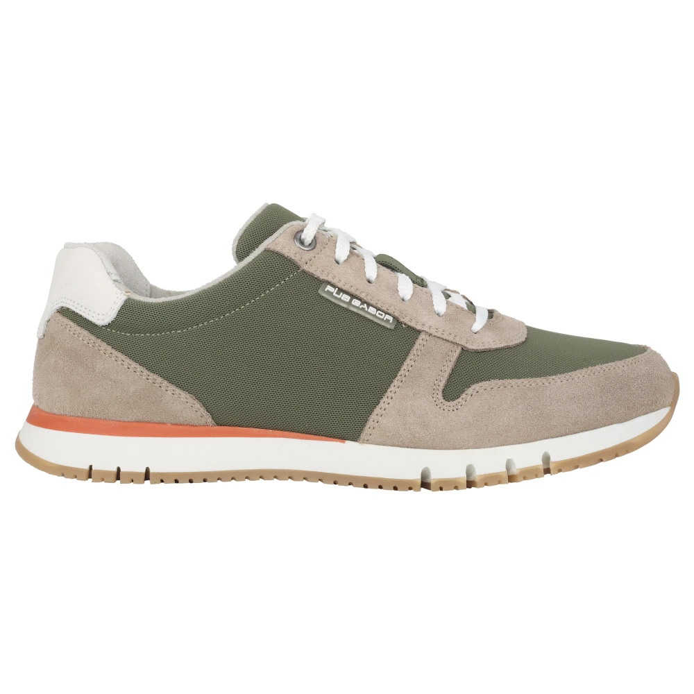 Gabor Groene Mix Sneaker Heren Schoenen