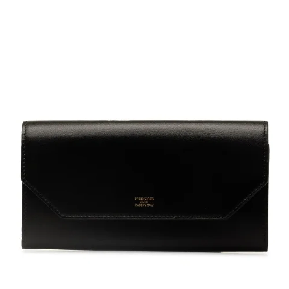 Balenciaga Vintage Pre-owned Leather wallets Black Dames