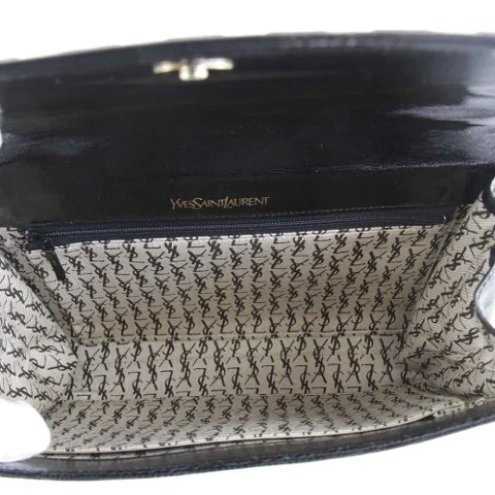 Yves Saint Laurent Vintage Pre-owned Fabric clutches Black Dames