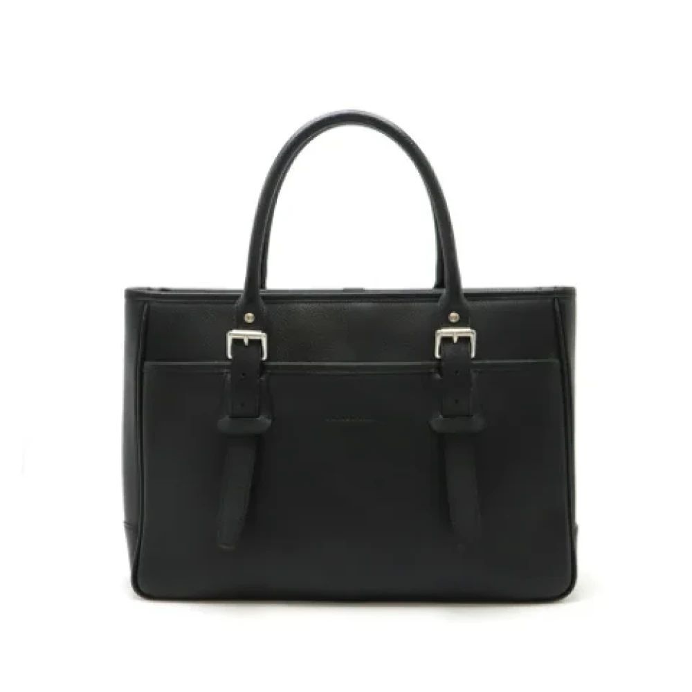 Burberry Vintage Pre-owned Leather shoulder-bags Black Dames