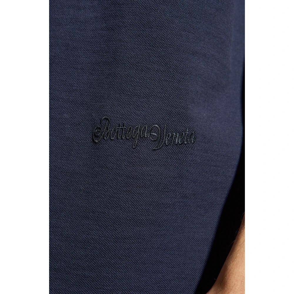 Bottega Veneta Polo met kraag Blue Heren