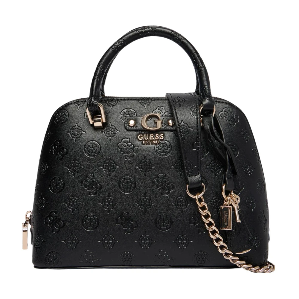 Guess Women's Black Handbags, One Size, Dita Dome Satchel