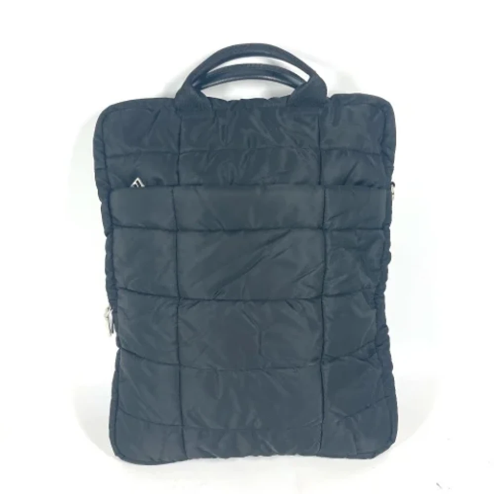 Prada Vintage Pre-owned Nylon handbags Black Dames