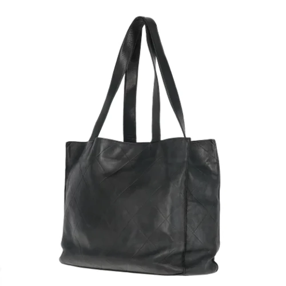 Chanel Vintage Pre-owned Leather chanel-bags Black Dames