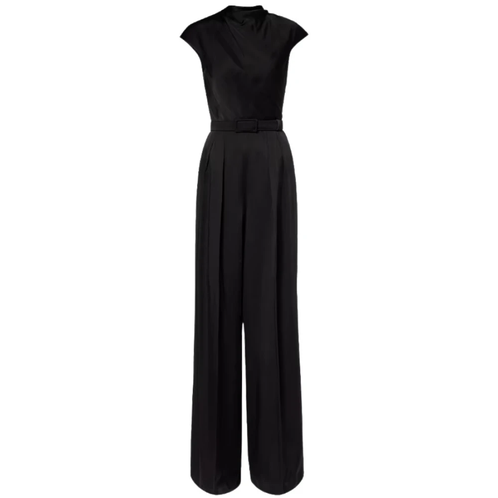 Max Mara Women's Black Jumpsuits, Xs, Envers Satin Jumpsuit
