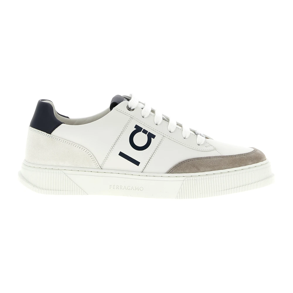 Ferragamo Alaska Leather Sneakers Heren Schoenen Veelkleurig Multicolor
