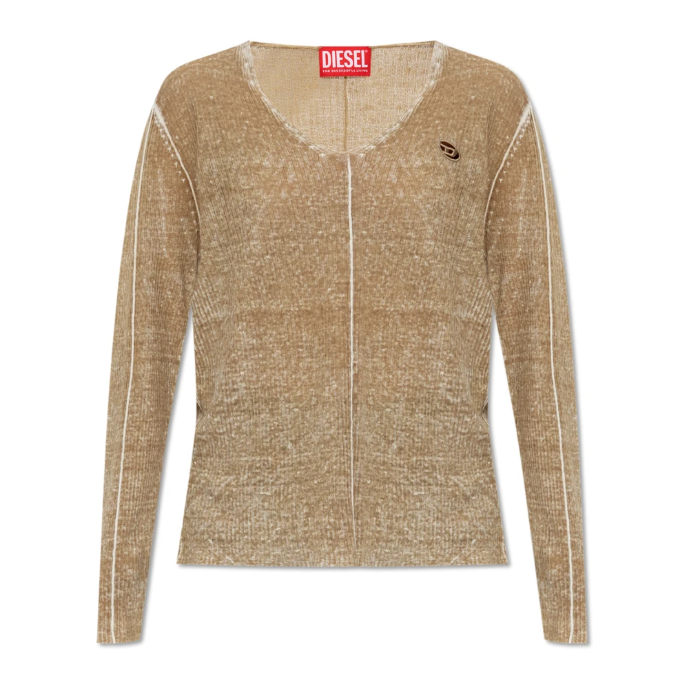 Diesel Mujer Beige - Suéter K-Robbel - Knitwear - S - Suéter K-Robbel