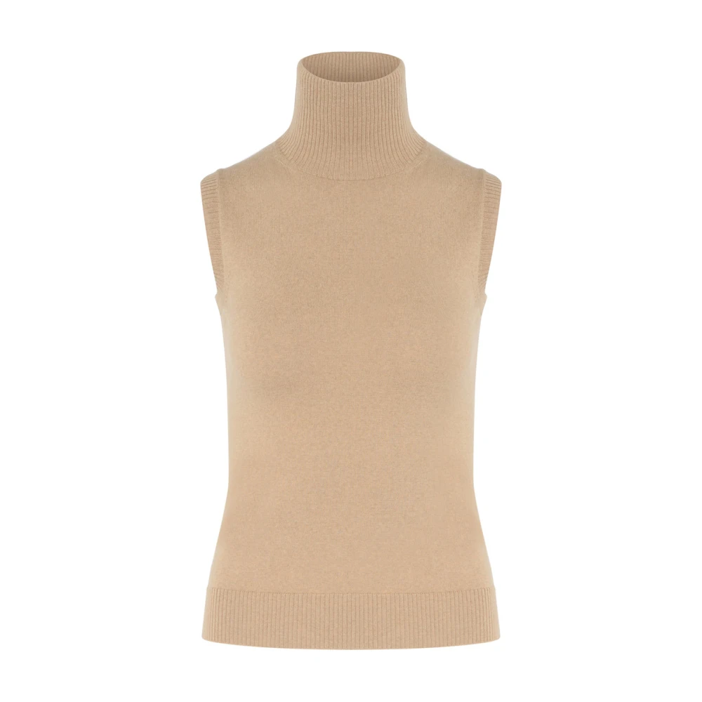 SPORTMAX Kameel Tanktop 22366051600-001 Brown Dames