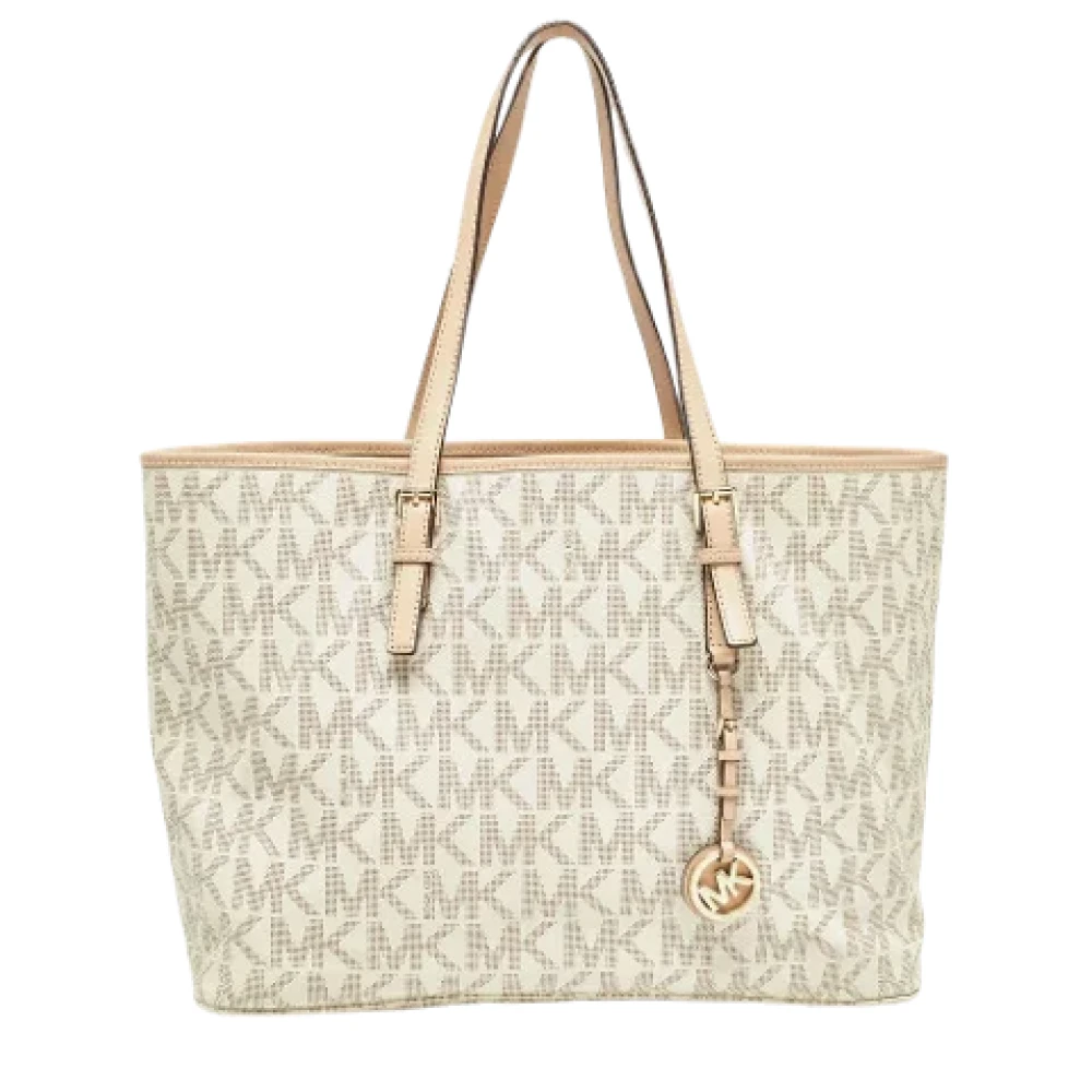 Michael Kors Pre-owned Coated canvas totes Beige Dames