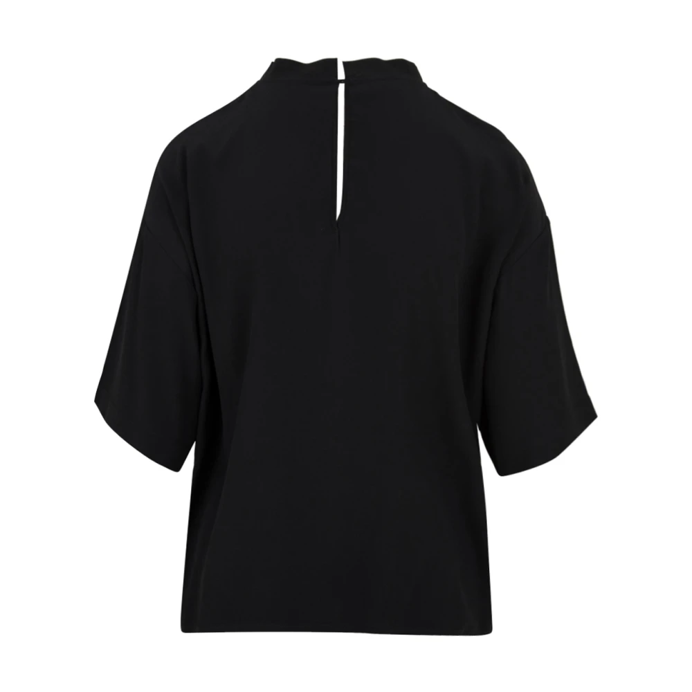 Douuod Woman Stijlvolle T-shirts en Polos voor vrouwen Black Dames