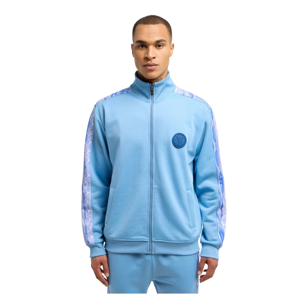 carlo colucci Veelzijdig Tracksuit Set met Uniek Badge Blue Heren