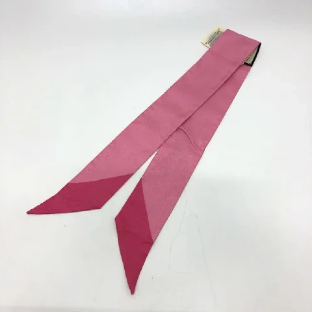 Gucci Vintage Pre-owned Fabric scarves Pink Dames
