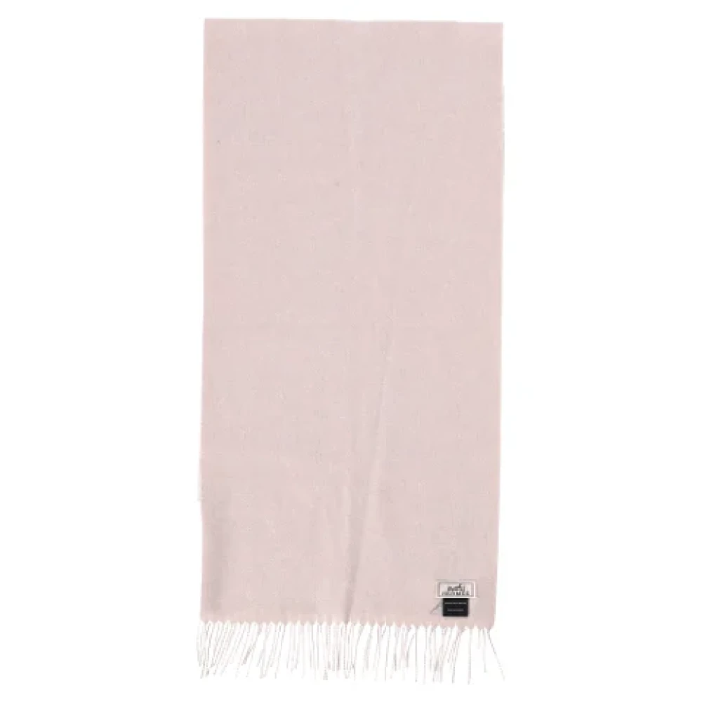 Hermès Vintage Pre-owned Cashmere scarves Pink Dames
