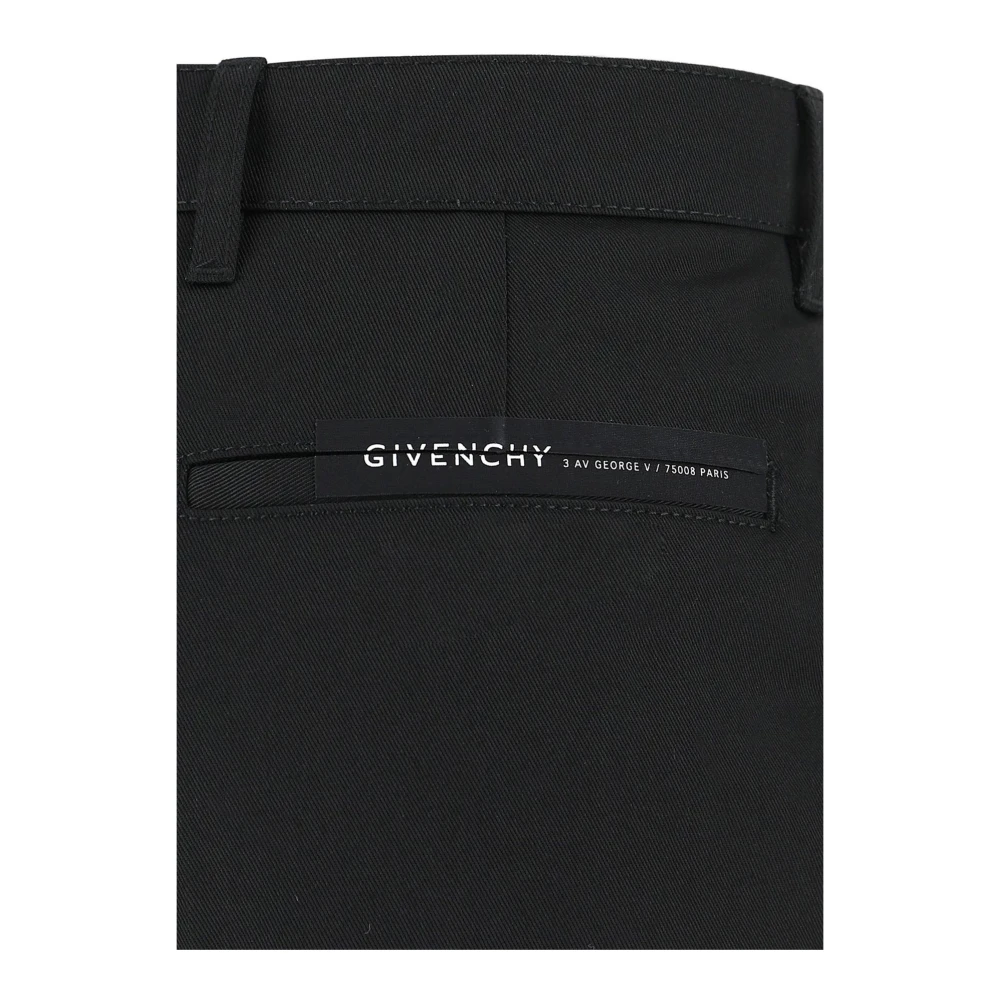 Givenchy Geknipte broek met twee zakken Black Heren