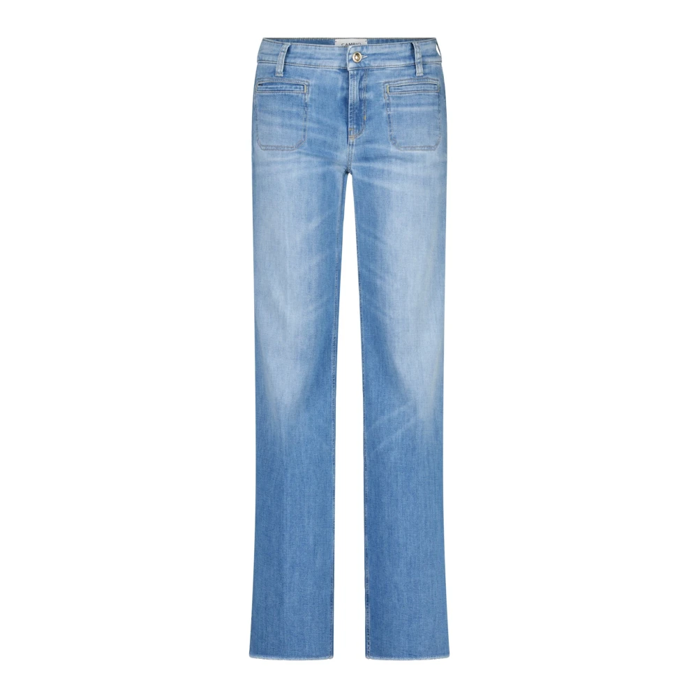 CAMBIO Flared jeans met open zoom model 'TESS'