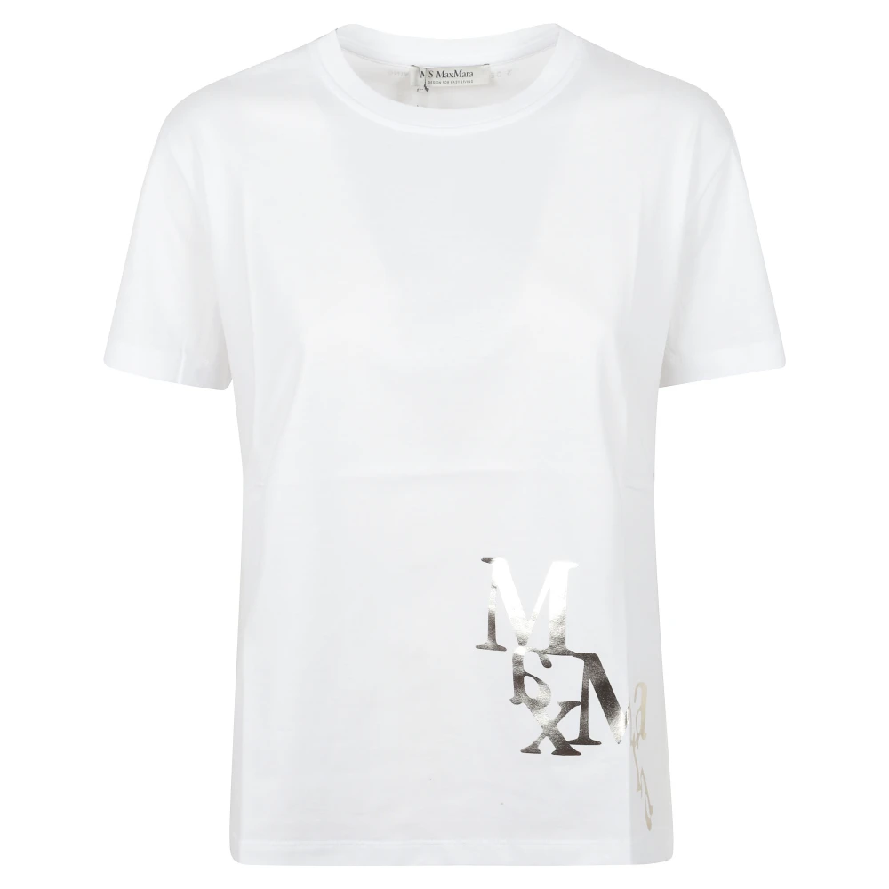 Max Mara Women's White S T-Shirts And Polos, T-Shirts, M, Tops