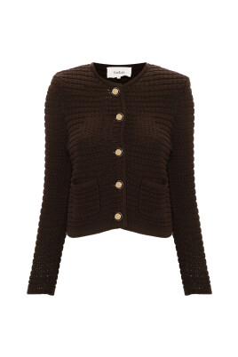 chocolate-brown-crochet-knit-outerwear