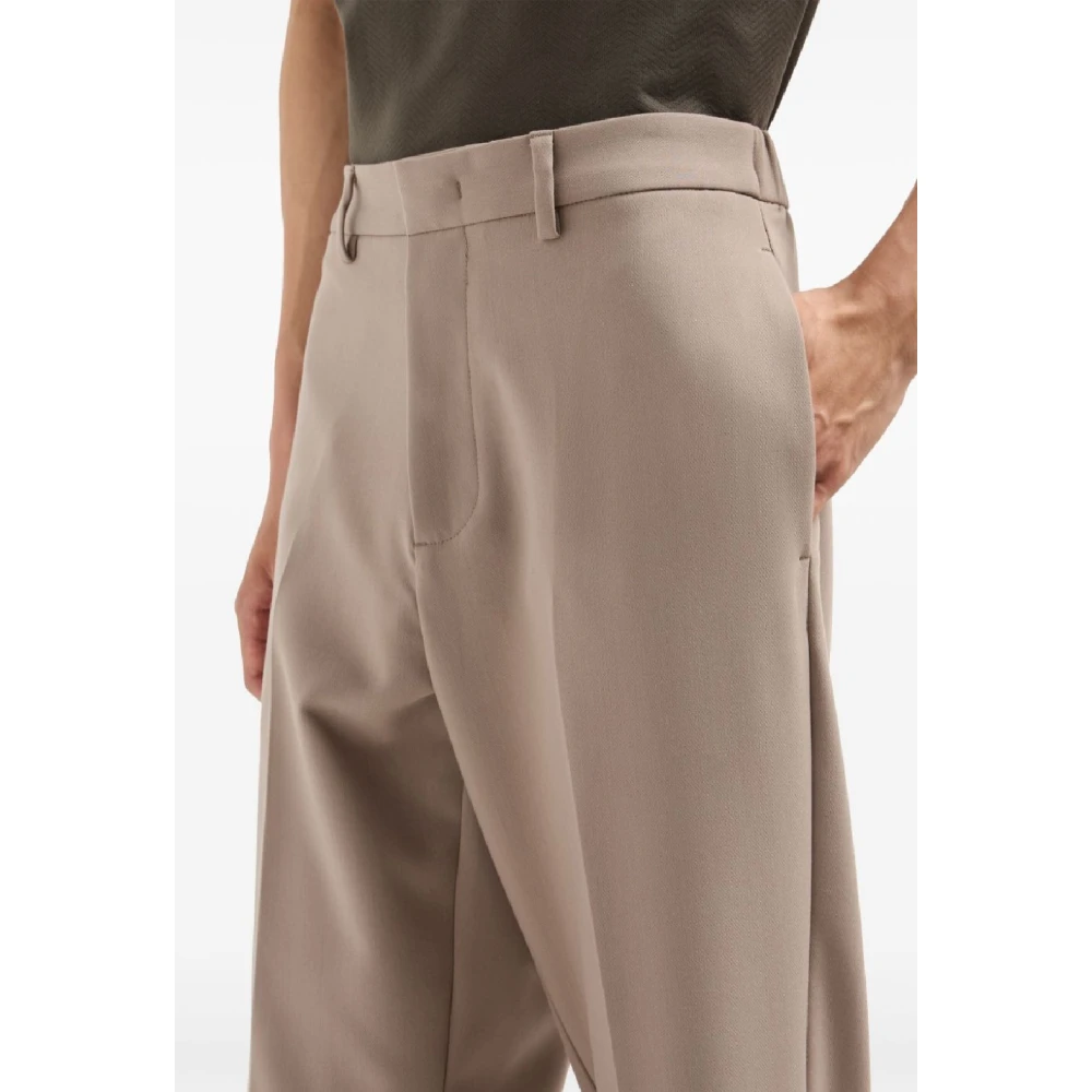 Emporio Armani Stijlvolle herenbroeken voor Aw24 Beige Heren
